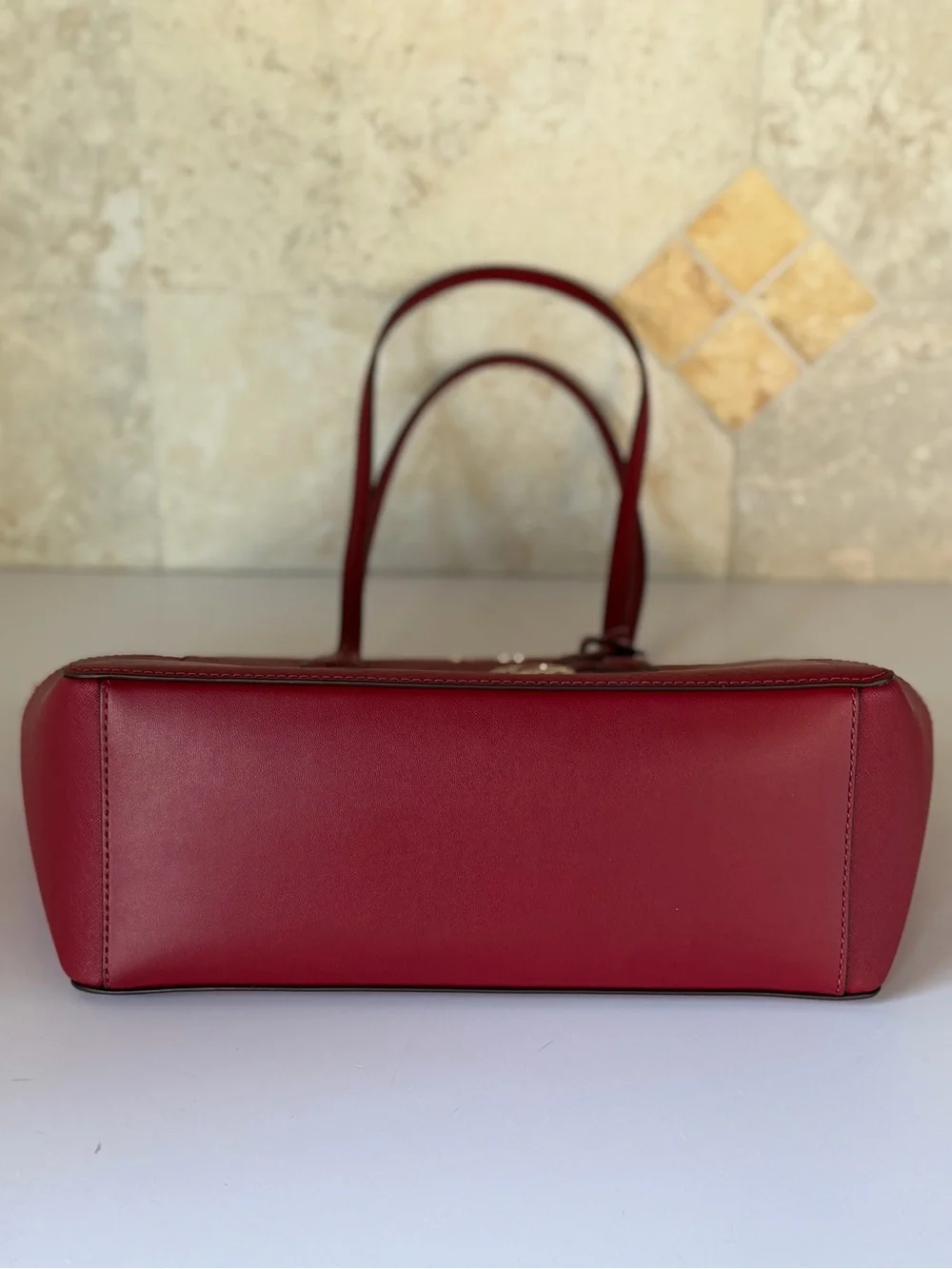 Michael Kors Marilyn MD Tote Shoulder Bag Cherry
